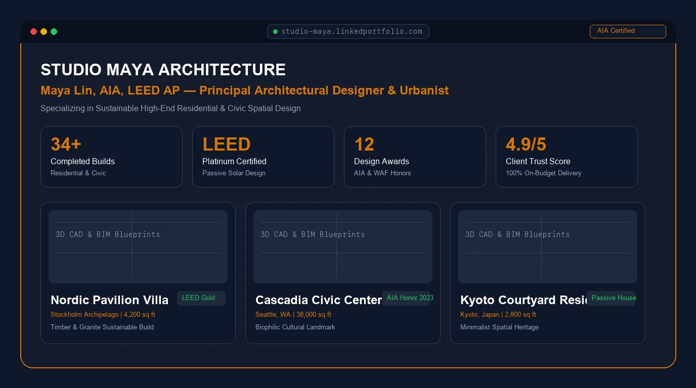 Architect Portfolio Preview